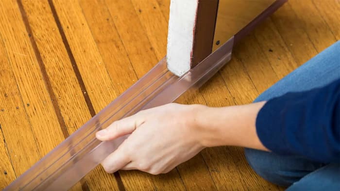 Apply weatherstripping For Doors & Windows To Stop Draughts